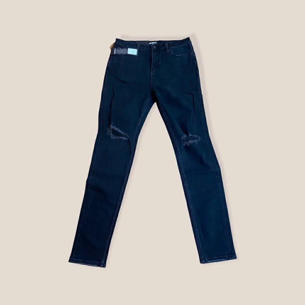The People Vs. 1990 Destroyed Jeans Black Sz 32 NWT
